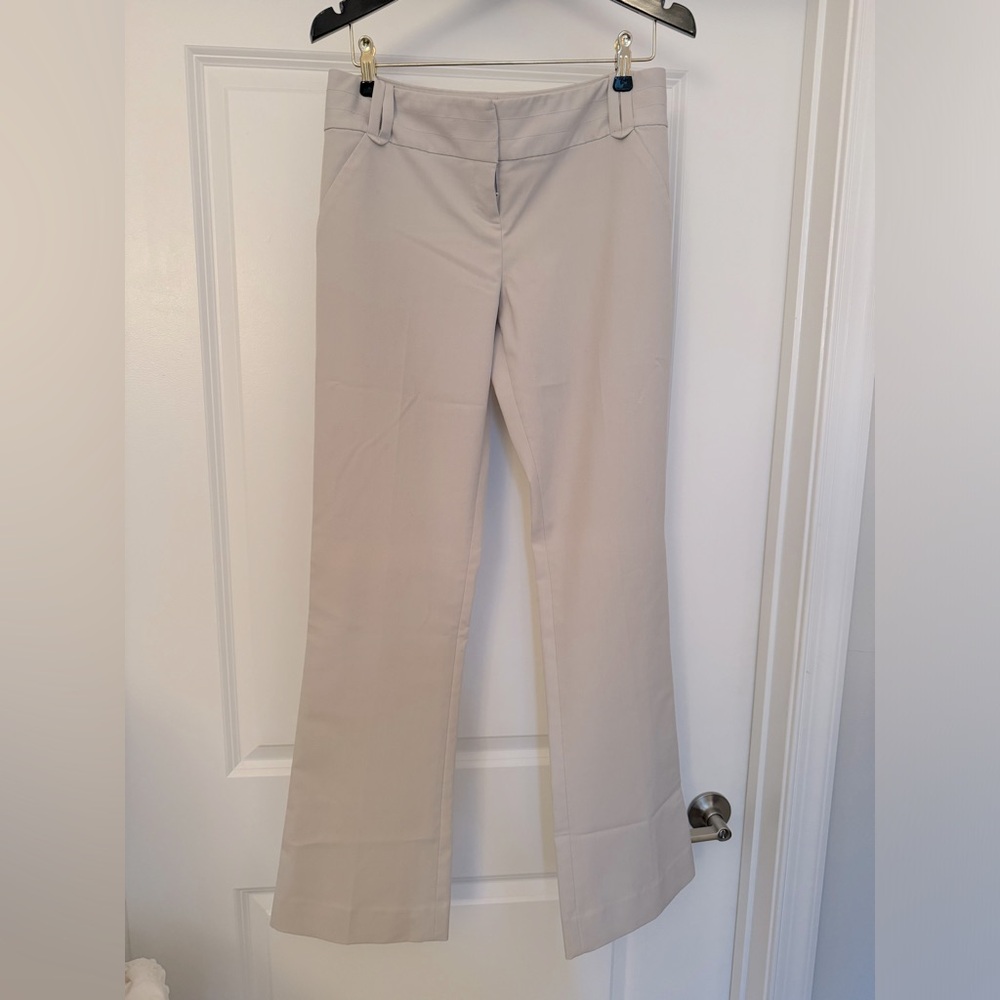 Tan bootcut dress pants